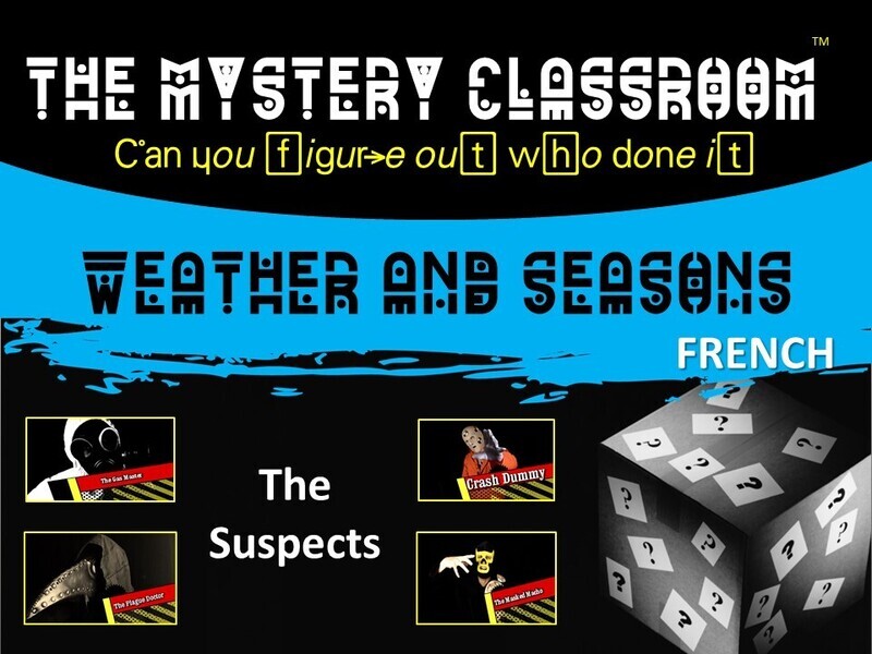 French: Weather and Seasons Mystery (1 Teacher License)