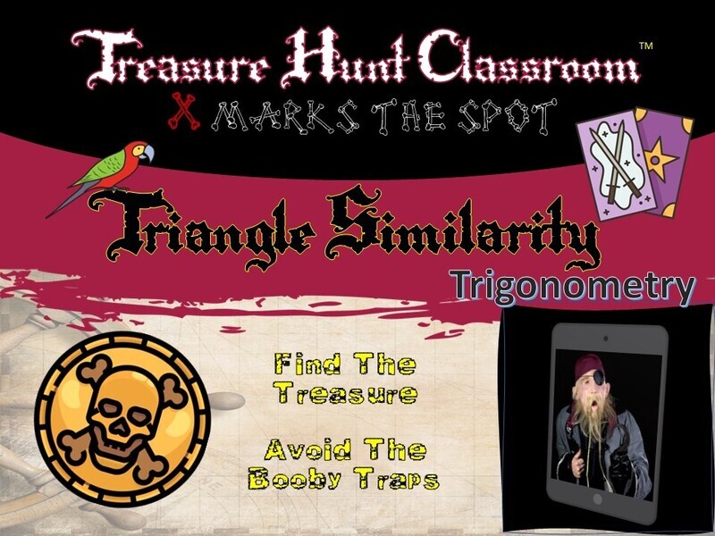 Trigonometry: Triangle Similarity Treasure Hunt (1 Teacher License)