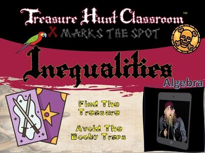 Algebra: Inequalities Treasure Hunt (1 Teacher License)