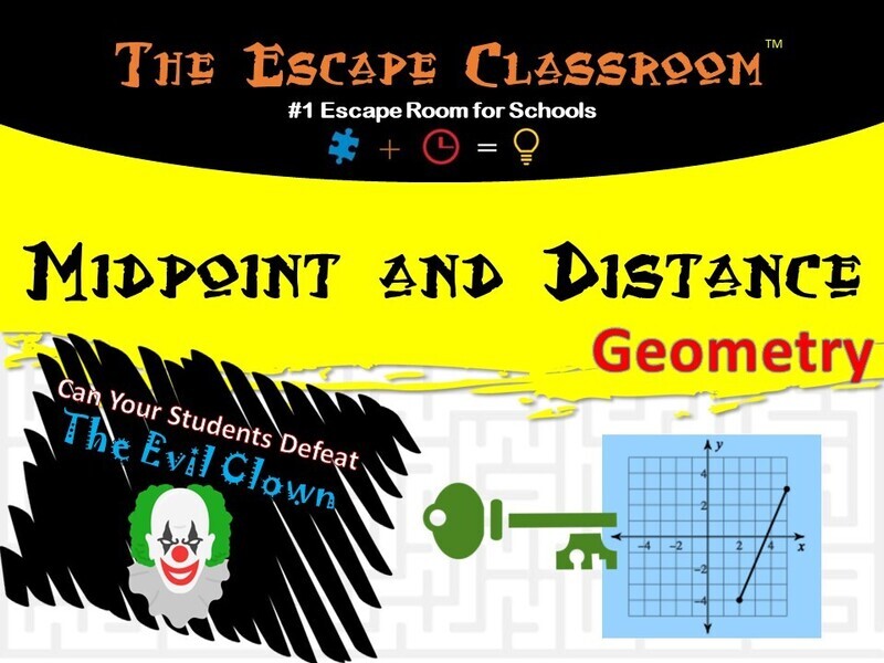 Geometry: Midpoint and Distance Escape  (1 Teacher License)