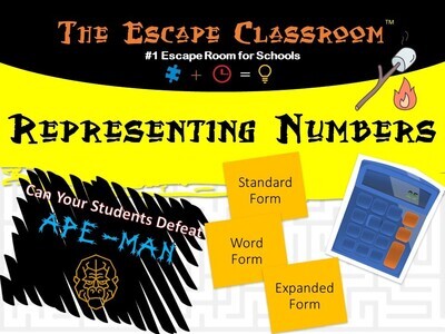 Representing Numbers Escape (1 Teacher License)