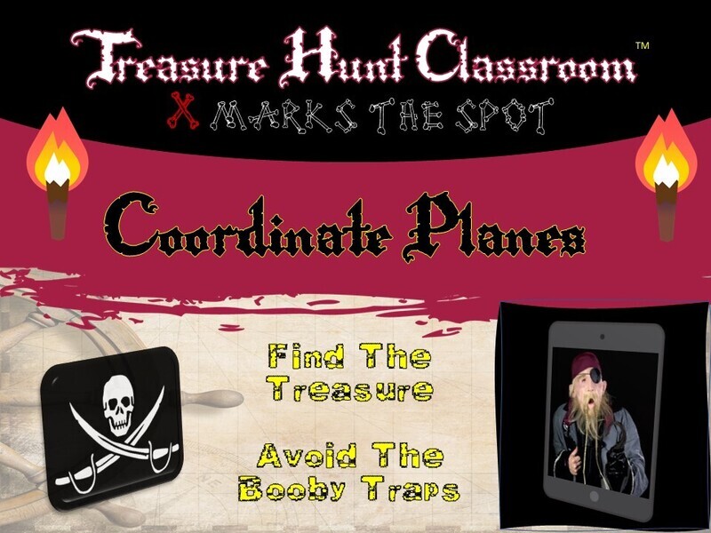 Coordinate Planes Treasure Hunt (1 Teacher License)