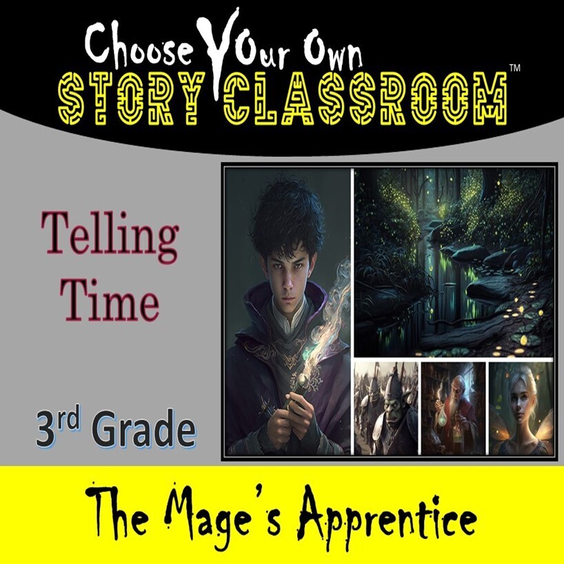 Telling Time 3rd Grade (1 Teacher License)