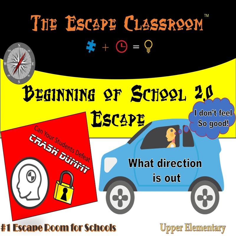 Beginning of School 2.0  Escape  - Upper Elementary (1 Teacher License)