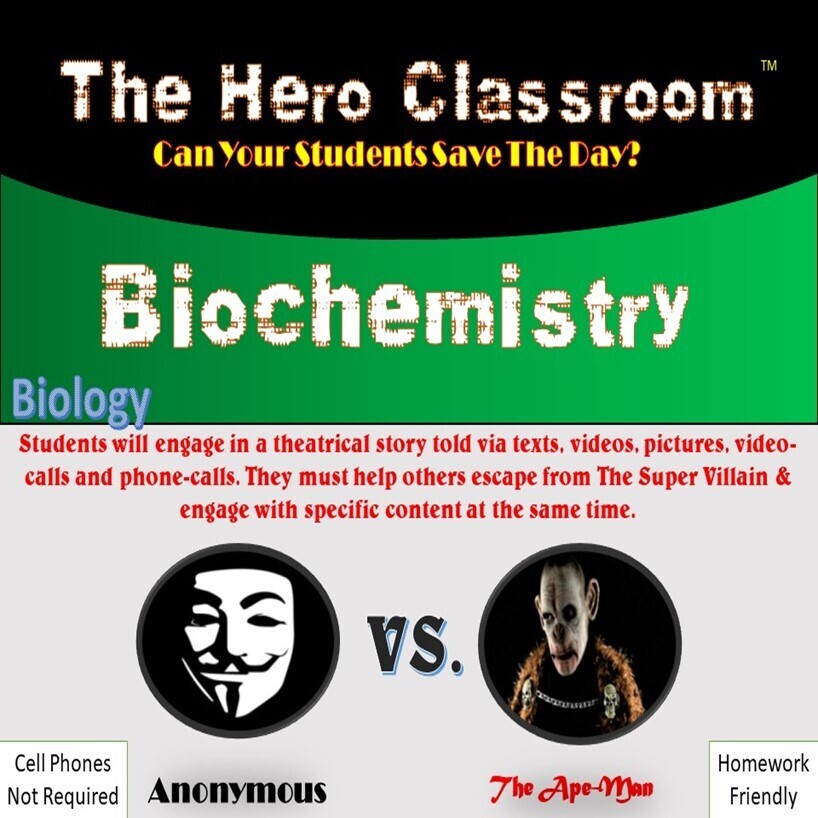 Biology: Biochemistry  Hero Classroom (1 Teacher License)