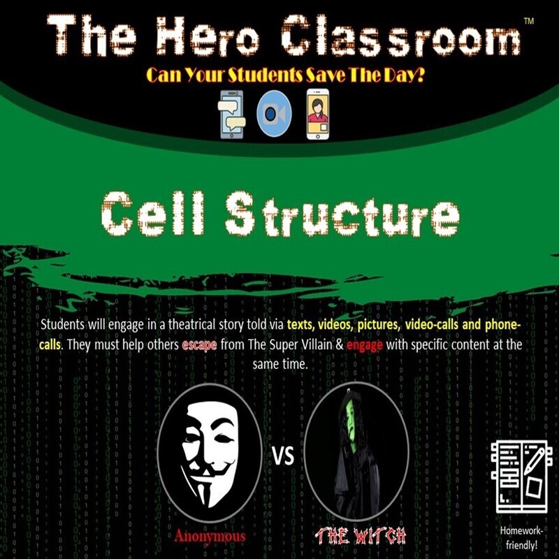 Biology: Cell Structure Hero Classroom (1 Teacher License)