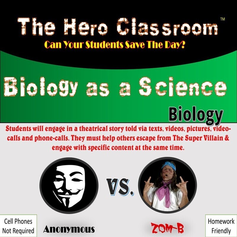 Biology as a Science Hero Classroom (1 Teacher License)