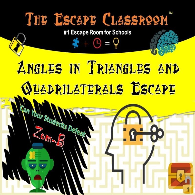 Angles in Triangles and Quadrilaterals Escape  (1 Teacher License)