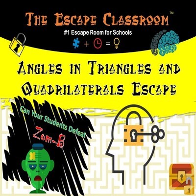 Angles in Triangles and Quadrilaterals Escape  (1 Teacher License)