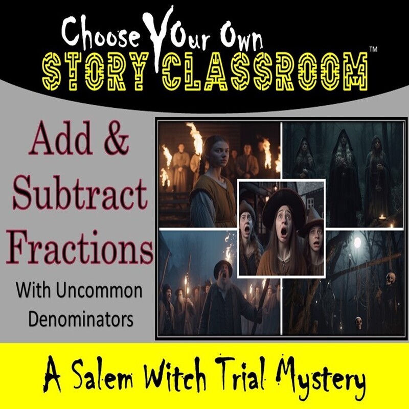 Add / Subtract Fractions with uncommon denominators  (1 Teacher License)