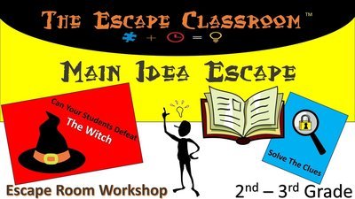 Main Idea Escape - 2-3 Grade  (1 Teacher License)