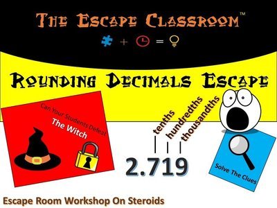 Rounding Decimals Escape  (1 Teacher License)
