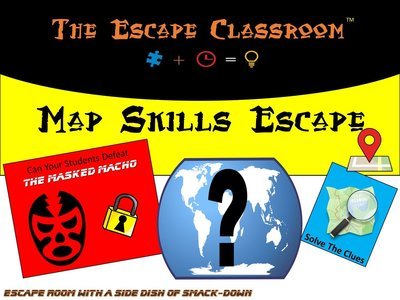 Map Skills Escape (1 Teacher License)