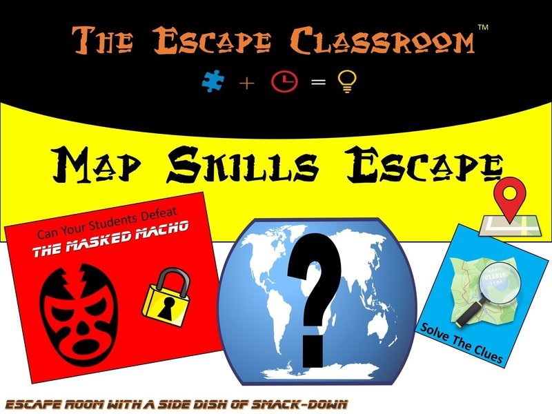 Map Skills Escape (1 Teacher License)