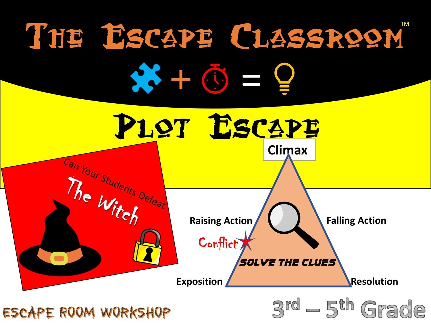 Plot Escape - 3rd - 5th Grade (1 Teacher License)