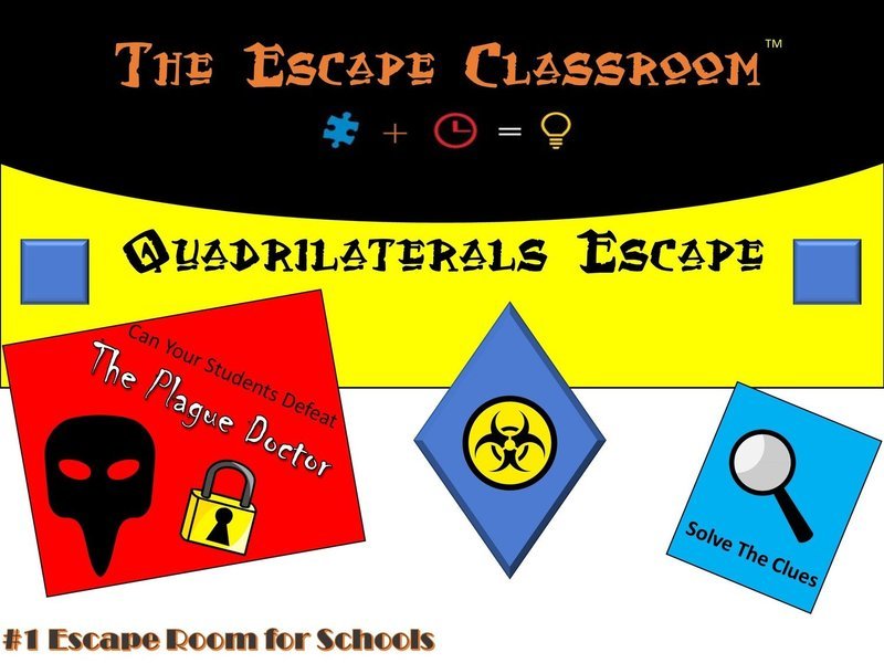 Quadrilaterals Escape  (1 Teacher License)