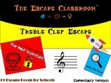 Treble Clef For Elementary Escape (1 Teacher License)