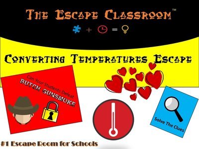 Converting Temperatures Escape (1 Teacher License)