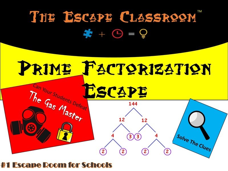 Prime Factorization Escape  (1 Teacher License)