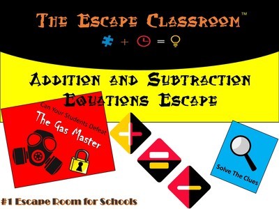 Addition and subtraction equations Escape  (School License)