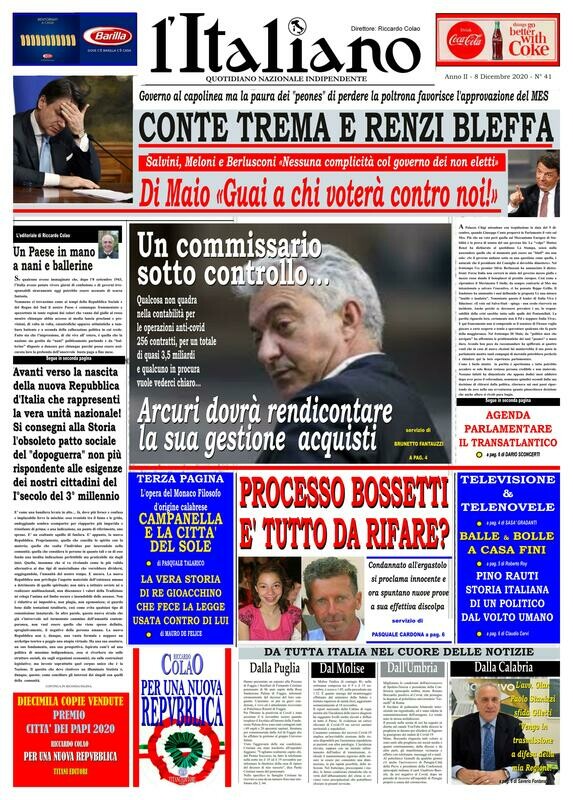 L&#39;ITALIANO - QUOTIDIANO NAZIONALE INDIPENDENTE -  
diretto da Riccardo Colao -
Abbonamento Sostenitore al Quotidiano