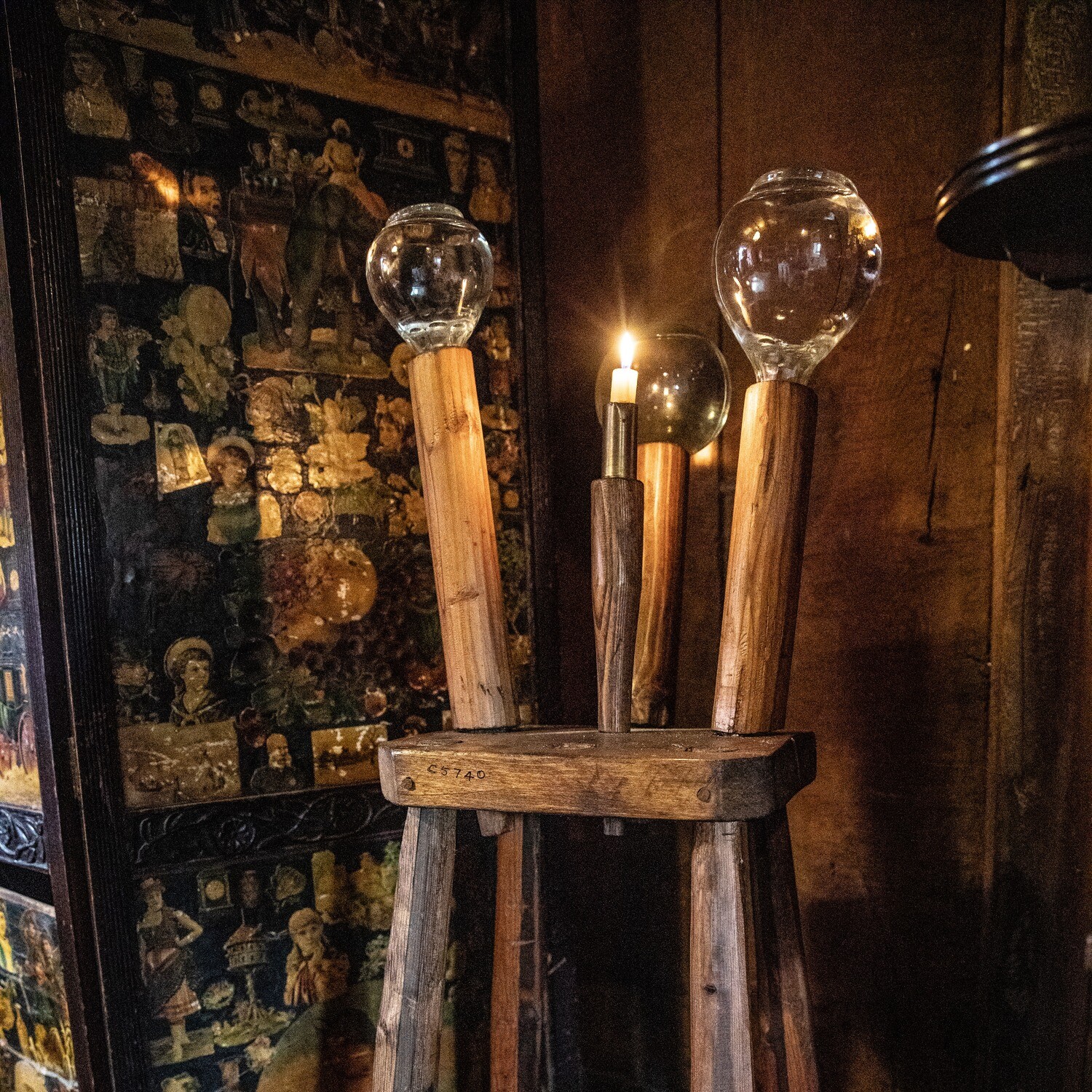 Lacemakers&#39; Candle Stool