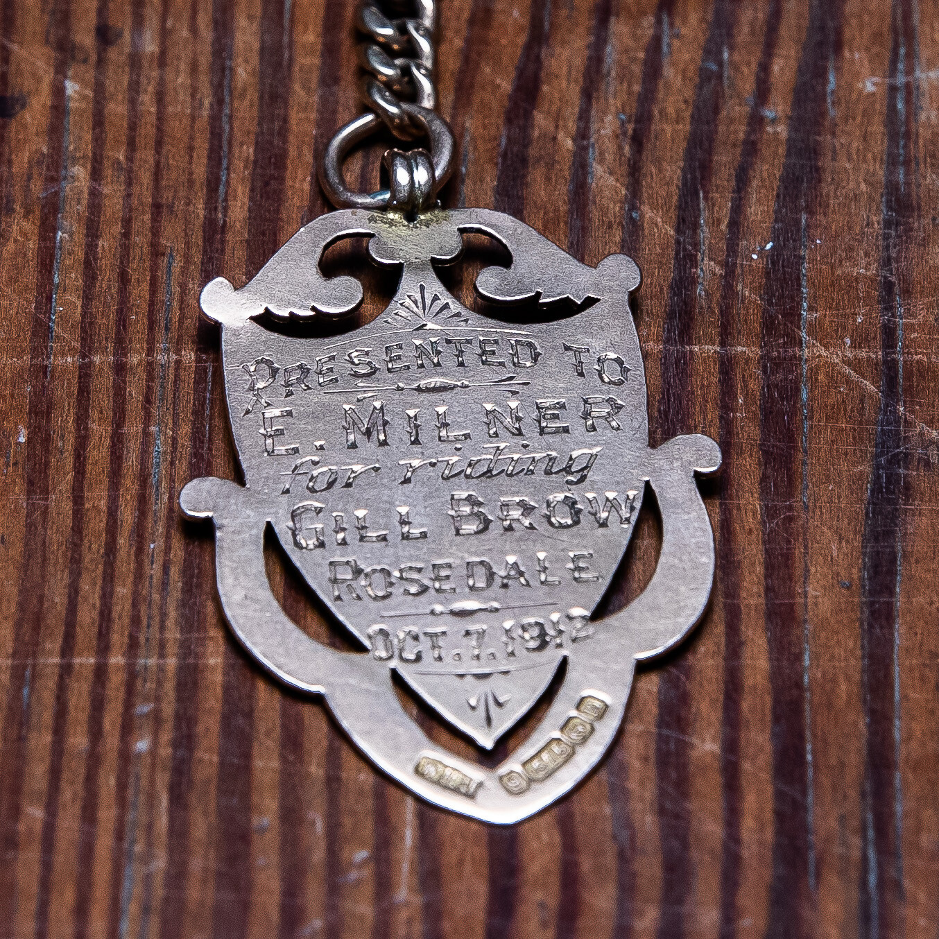 1912 Rosedale Hill Climb Medal