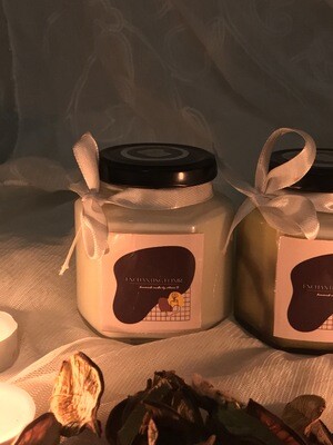 Hexagon Glass Jar Candle