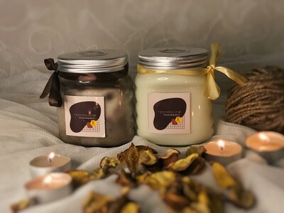 Oval Glass Jar Candle