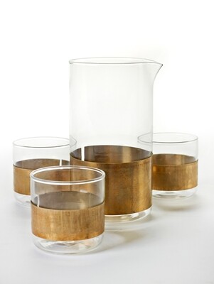Designer-Glasserie mit Messingring von SERAX Designer-Glasserie mit Messingring von SERAX