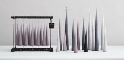 Stearin Kegel-Kerzen 25 und 37cm von ester & erik