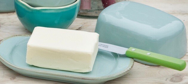 Bunte ital. Butterdose von Grün & Form - RaumAusbeute®