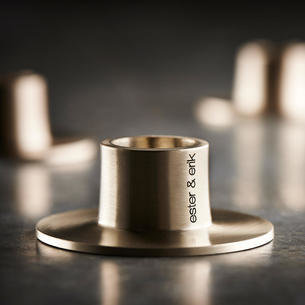 Design Kerzenhalter Metall • Edelstahl / Gold / Schwarz