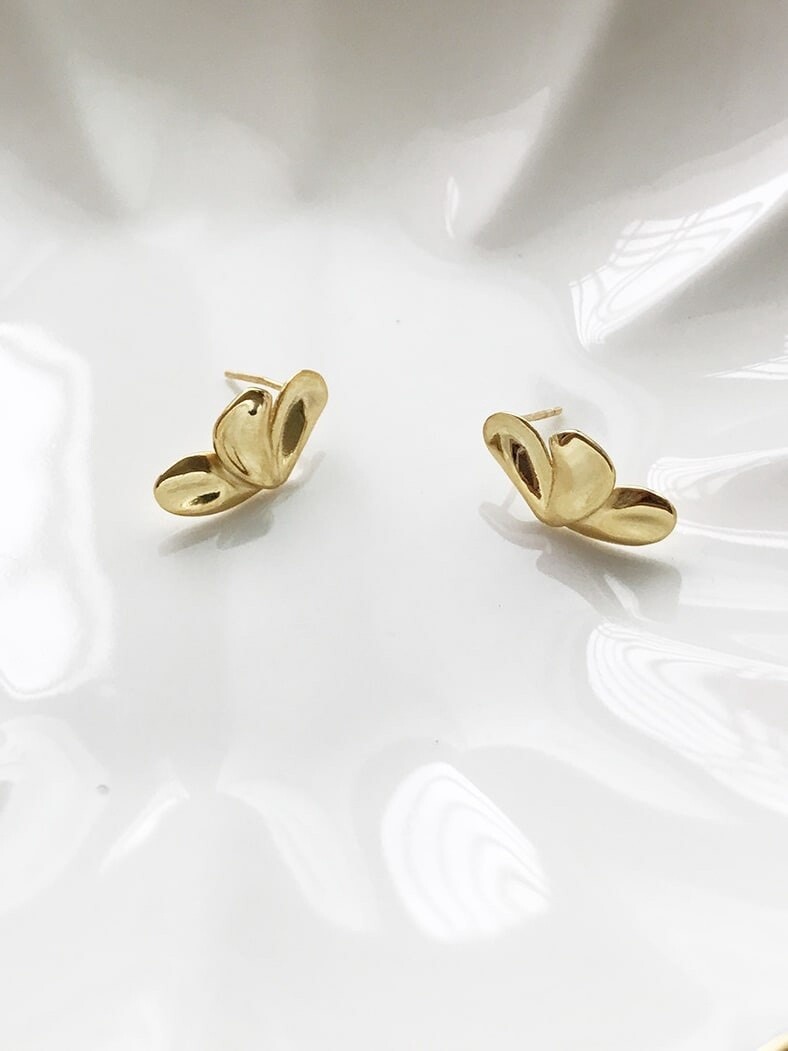 Half Butterfly Studs