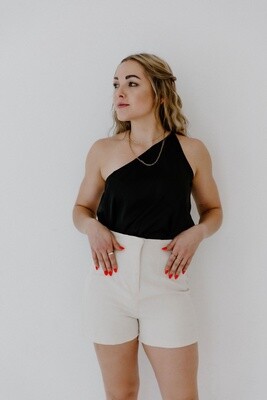 Black Silk Top