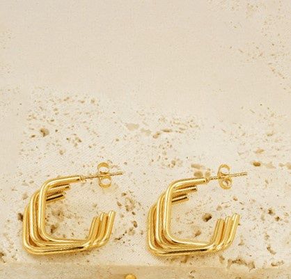 Vintage Square Earrings