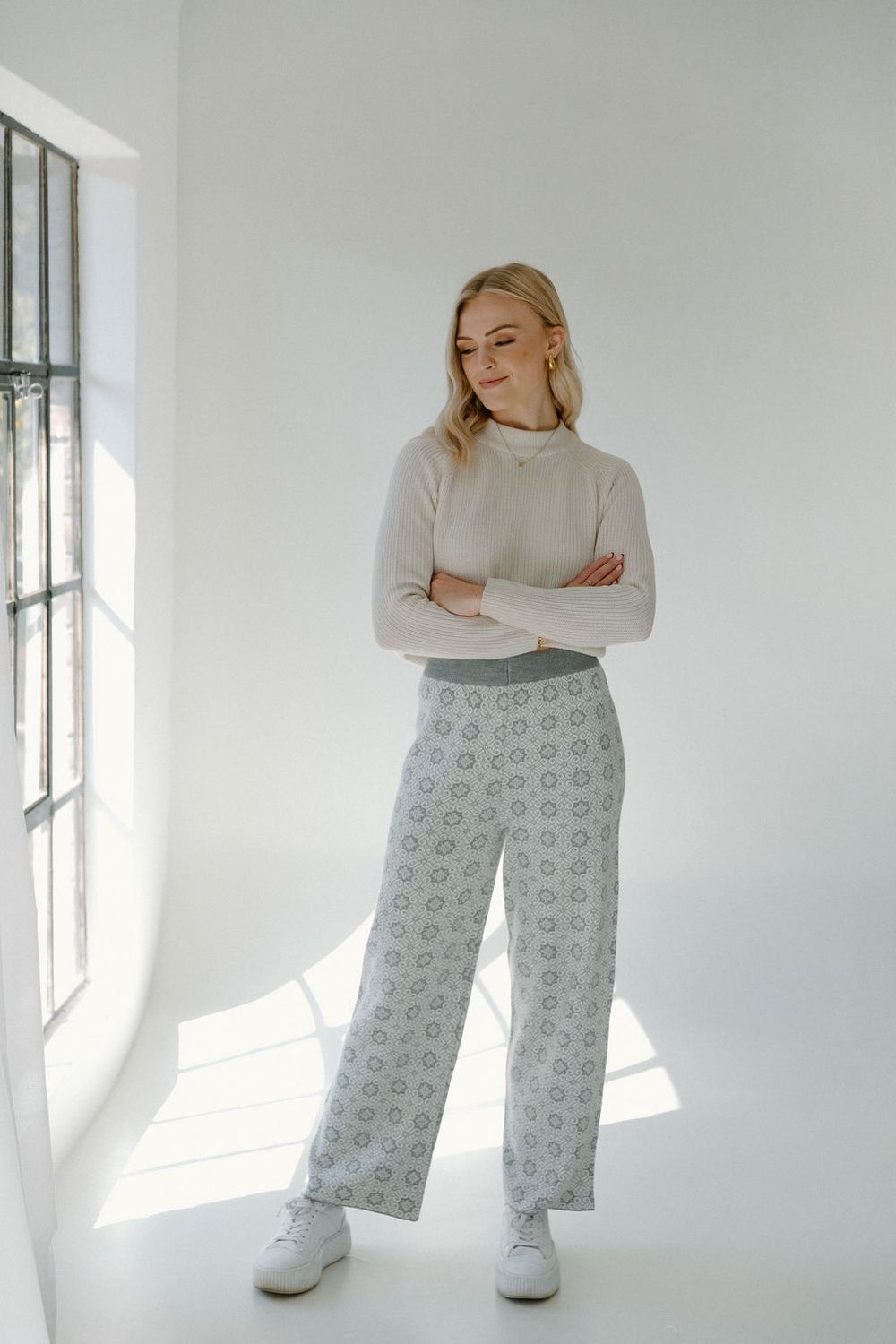 Grey Knit Pants