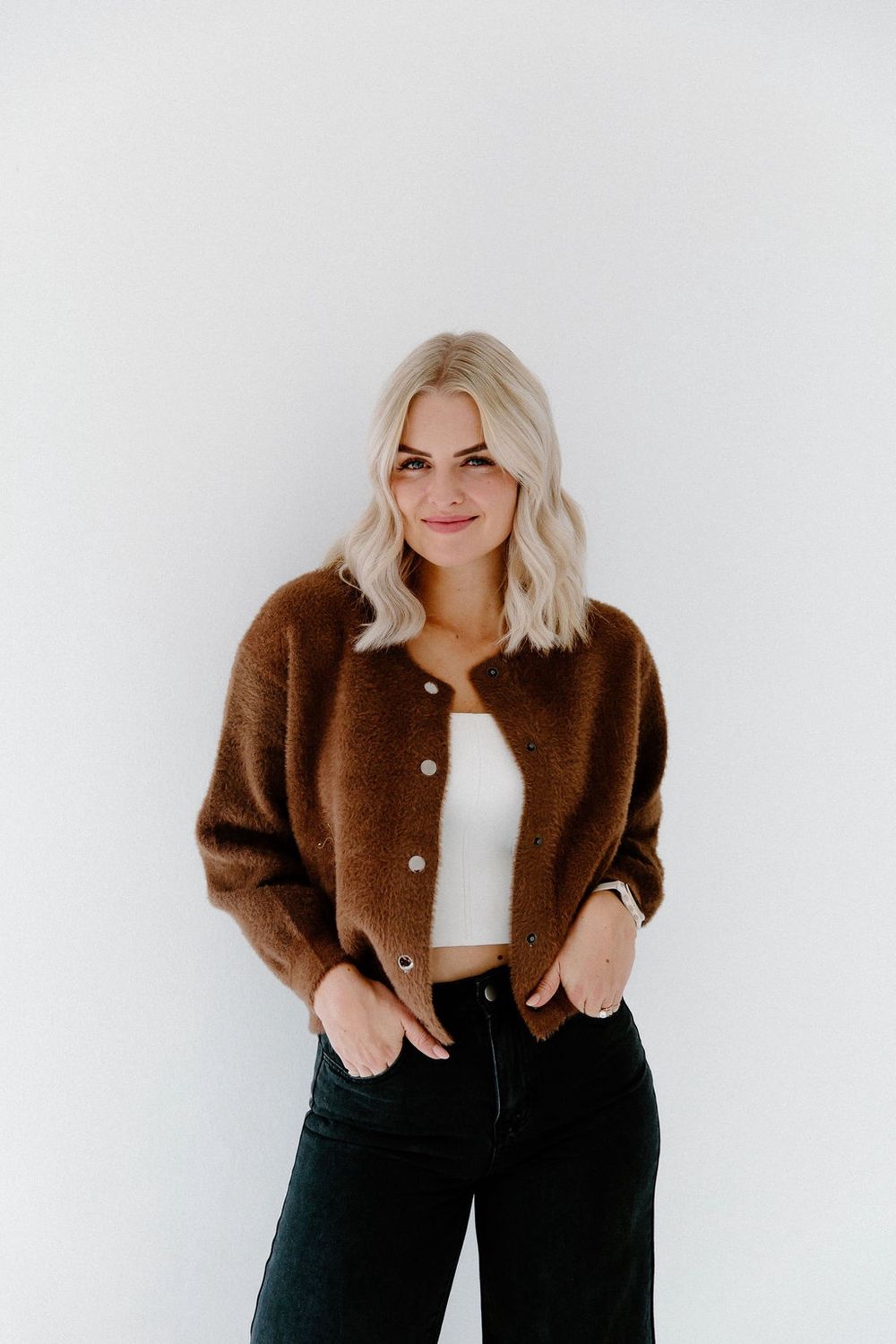 Brown Knit