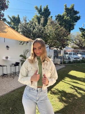 Cream Jean Jacket