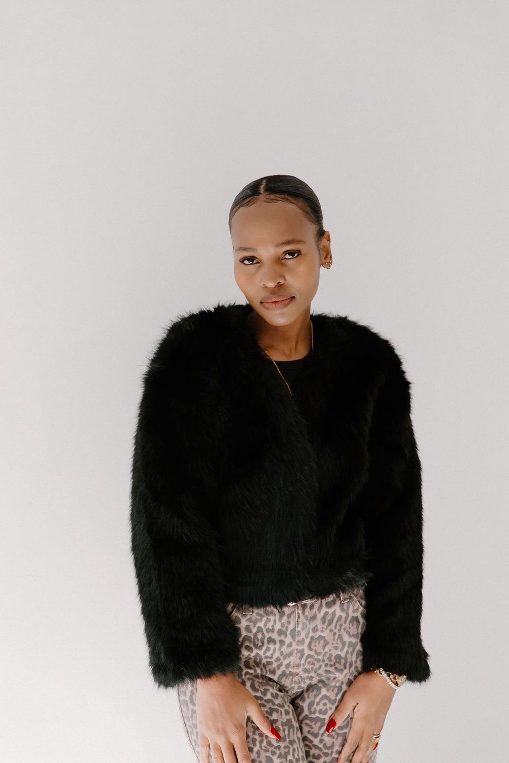 Black Fluff Jacket