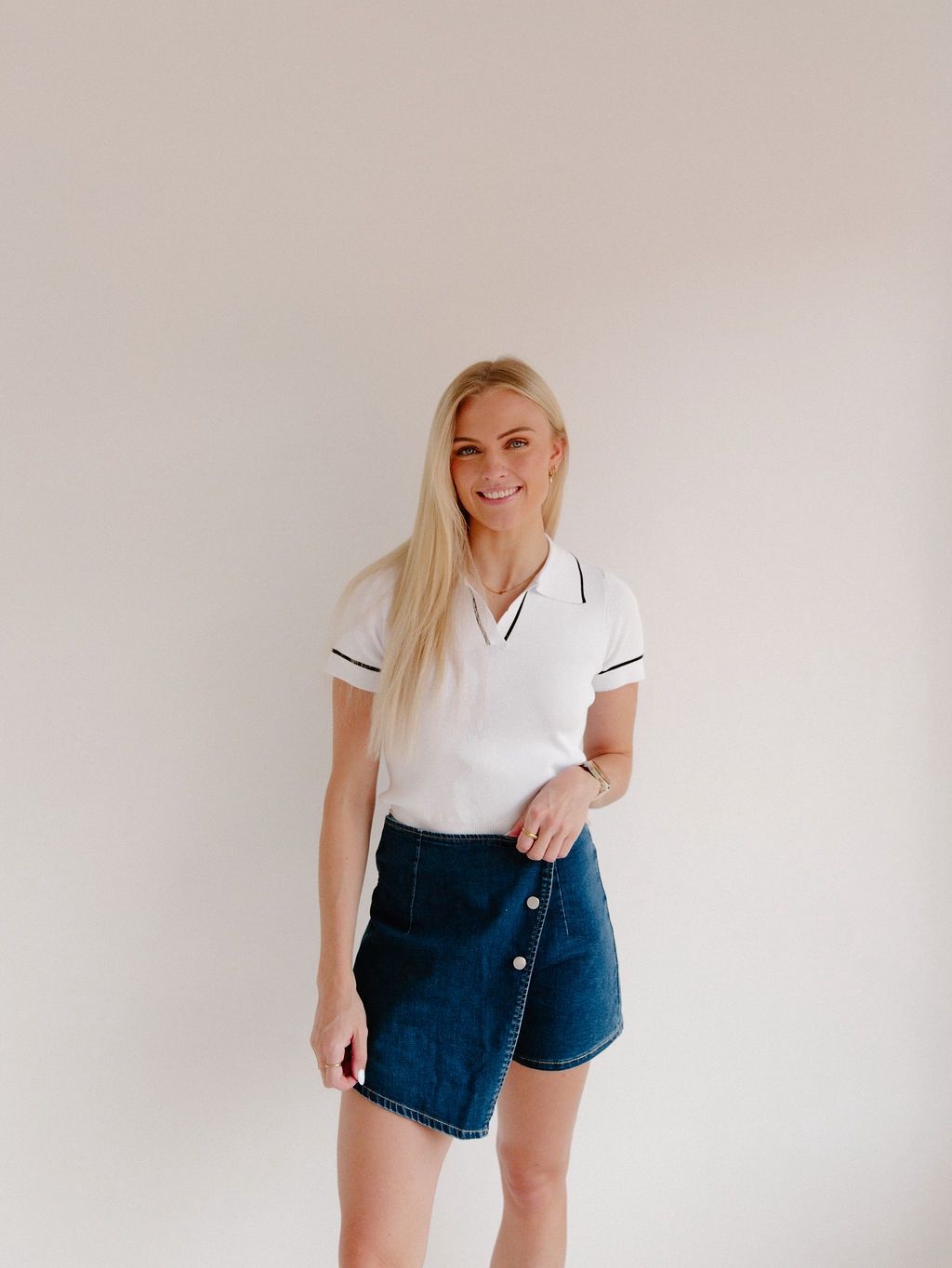 Denim Skort