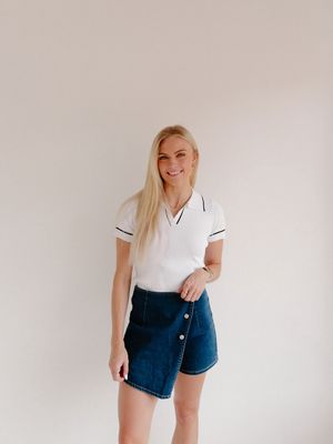 Denim Skort