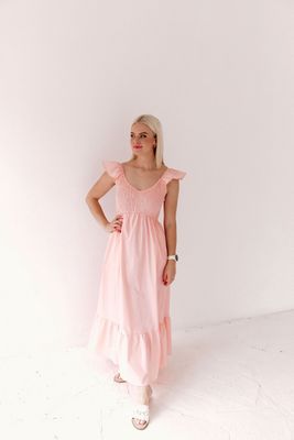 Peach Maxi Dress