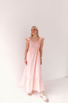 Peach Maxi Dress