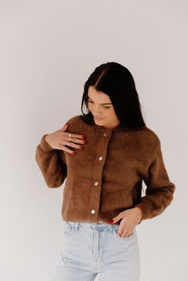 Brown Knit