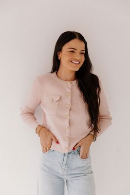 Lia Cardigan Light Pink