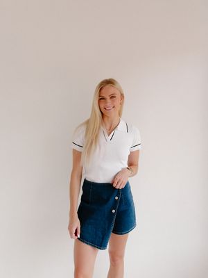 Denim Skort