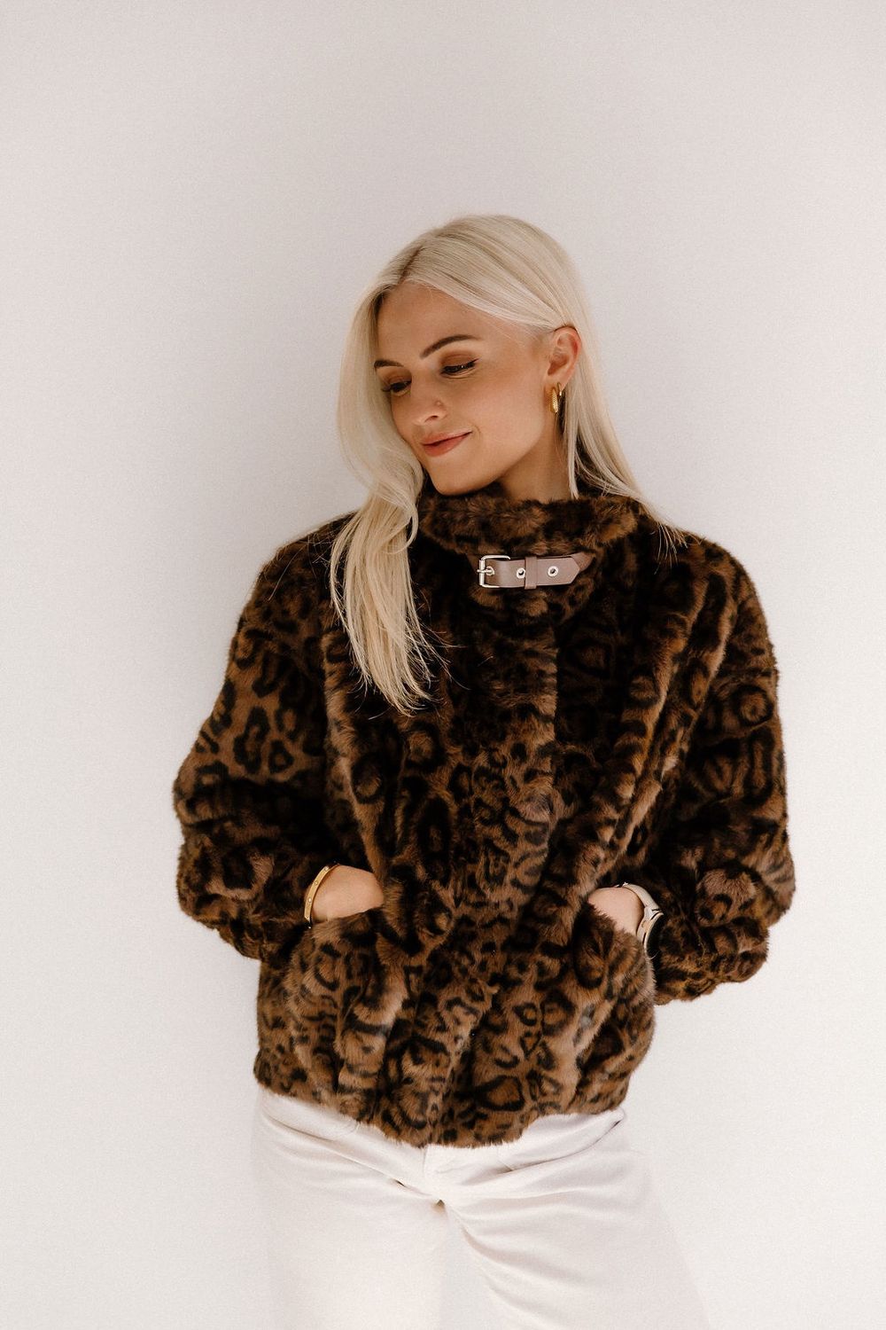 Dark Leopard Fur Jacket