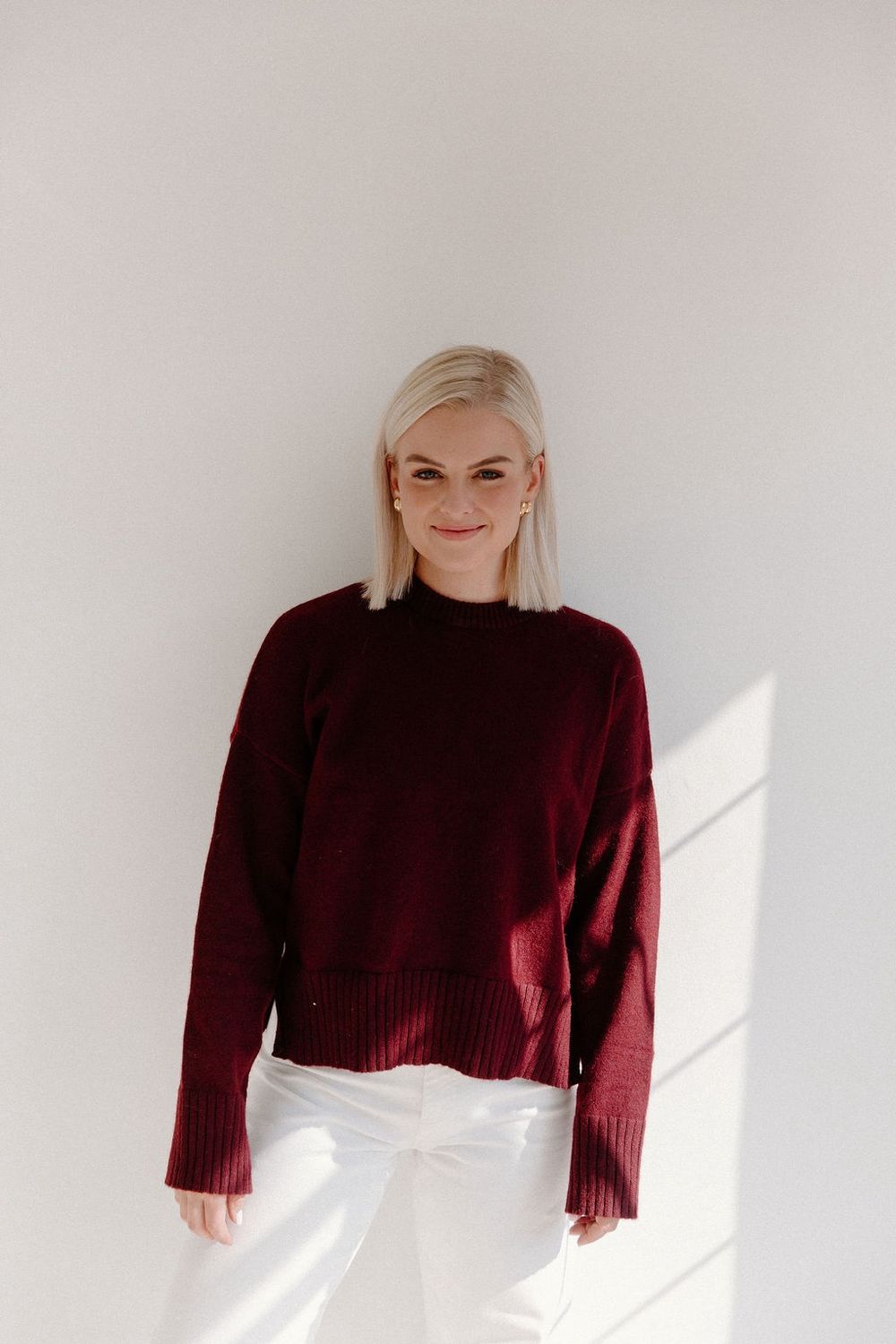 Burgundy Knit