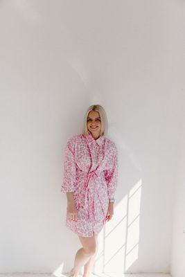 Pink Leopard Dress